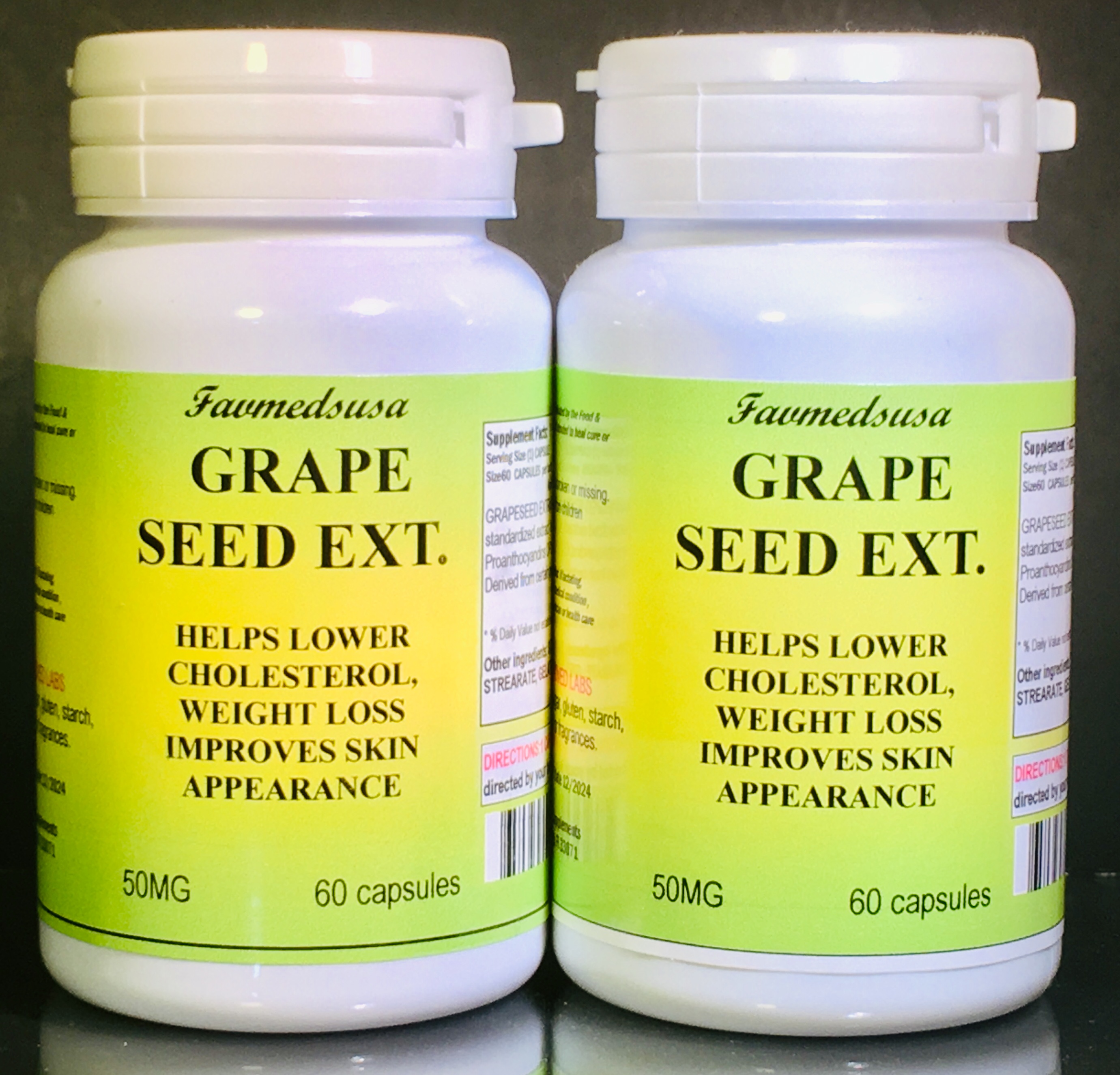Grapeseed Extract 50mg - 120 (2x60) capsules